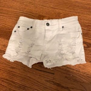 Vintage Havana girls size 10 white jean shorts